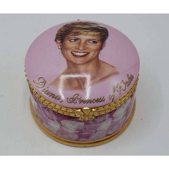 Princess Diana Music Box Candle In The Wind Trinket Porcelain Ardleigh Elliott - Picture 1 of 6